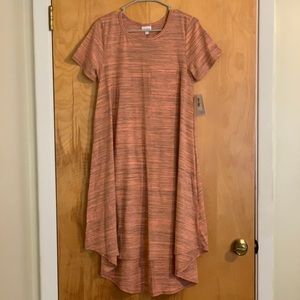 NWT LuLaRoe Carly Pink-Gray Sz S (6/8)
